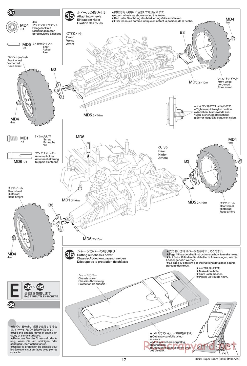 Tamiya - Super Saber (2023) Chassis - Manual - Page 17