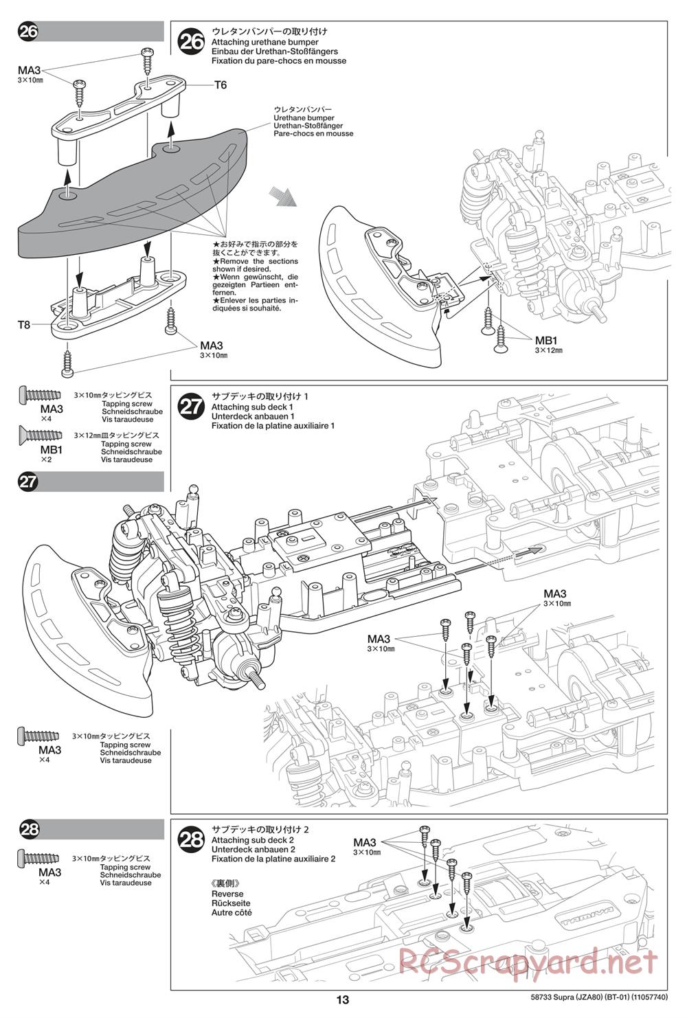 Tamiya - BT-01 Chassis - Manual - Page 13