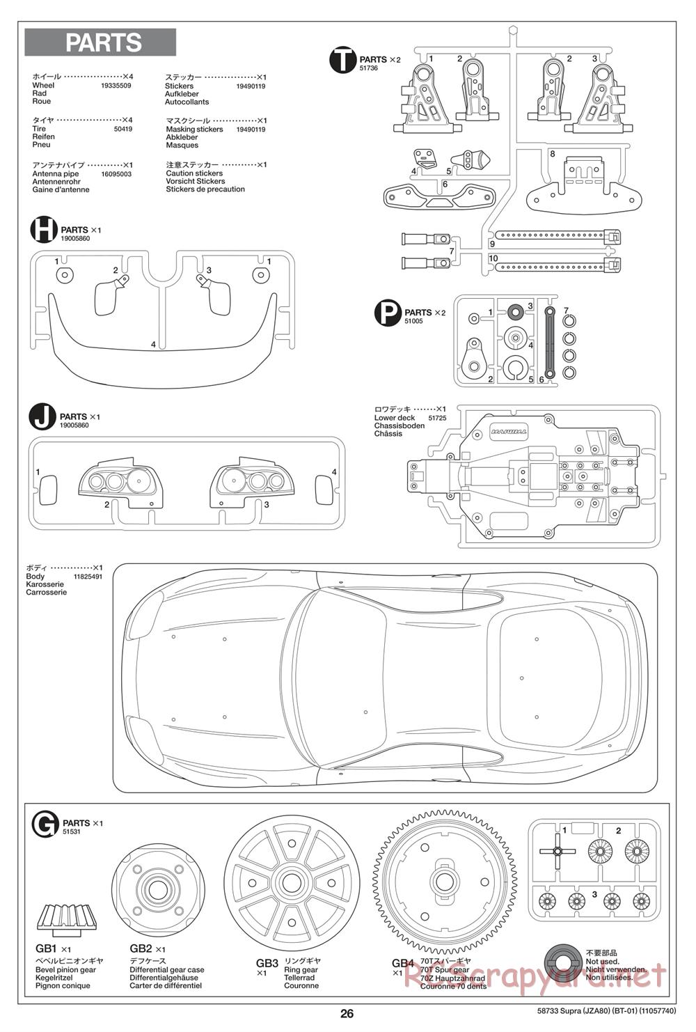 Tamiya - BT-01 Chassis - Manual - Page 26