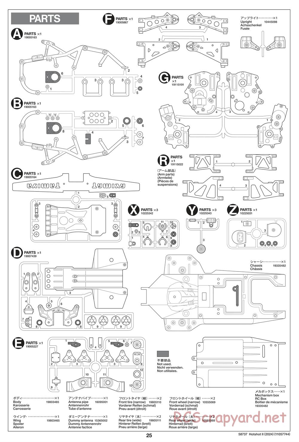 Tamiya - Hot Shot II (2024) Chassis - Manual - Page 25