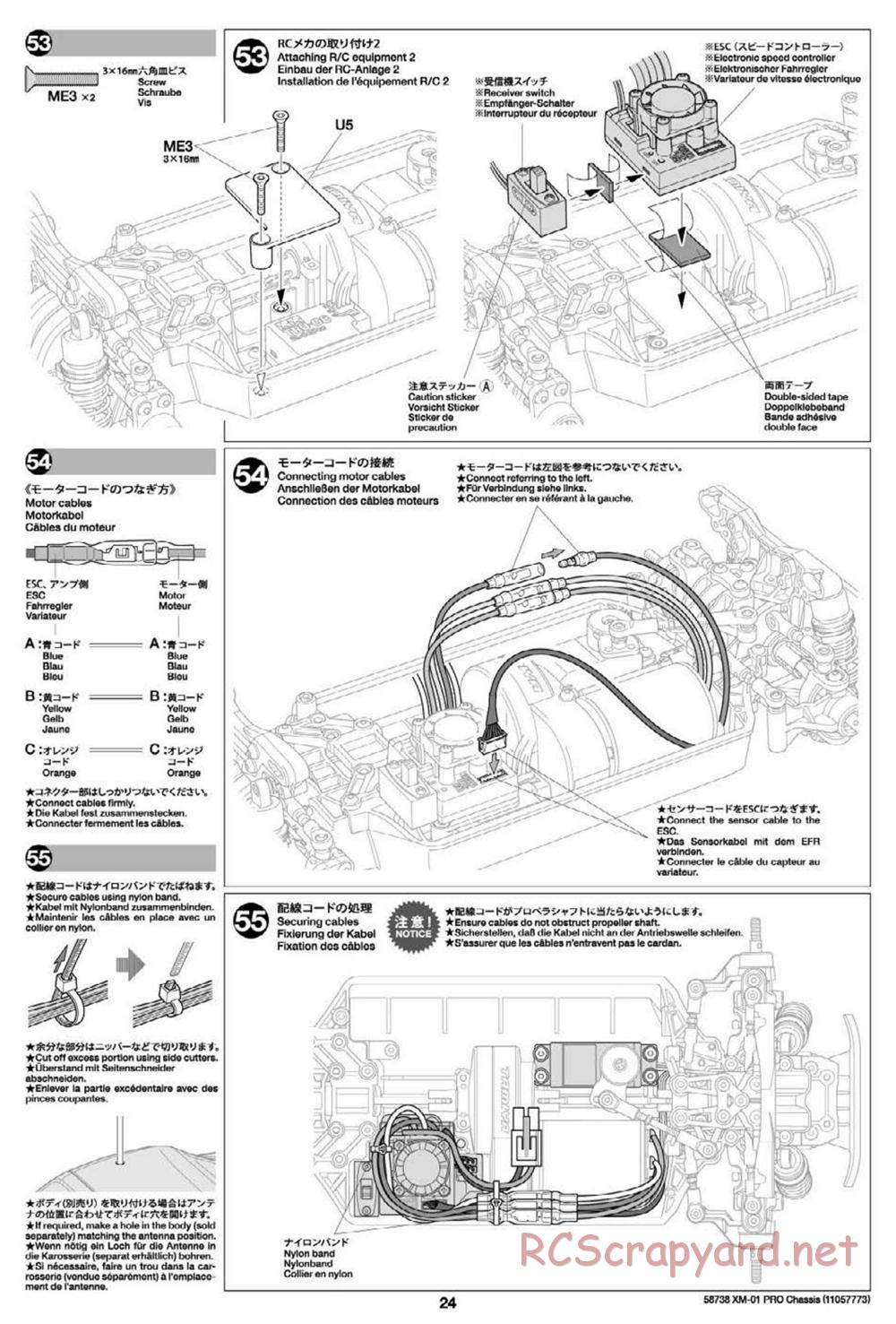 Tamiya - XM-01 Pro Chassis - Manual - Page 24