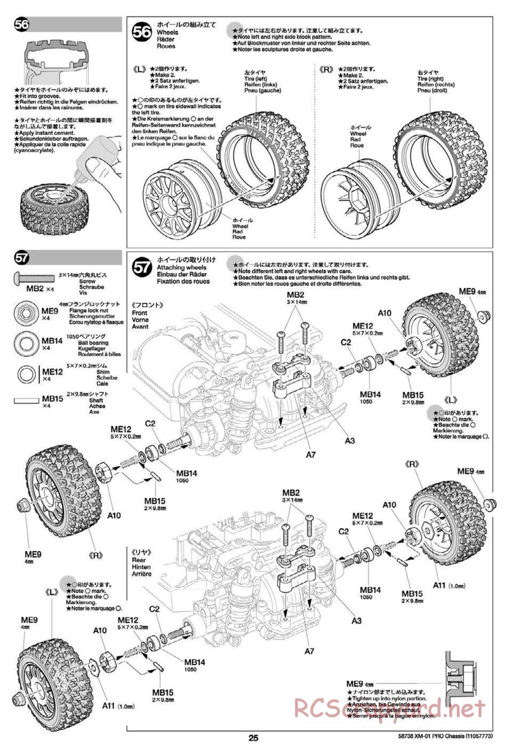 Tamiya - XM-01 Pro Chassis - Manual - Page 25