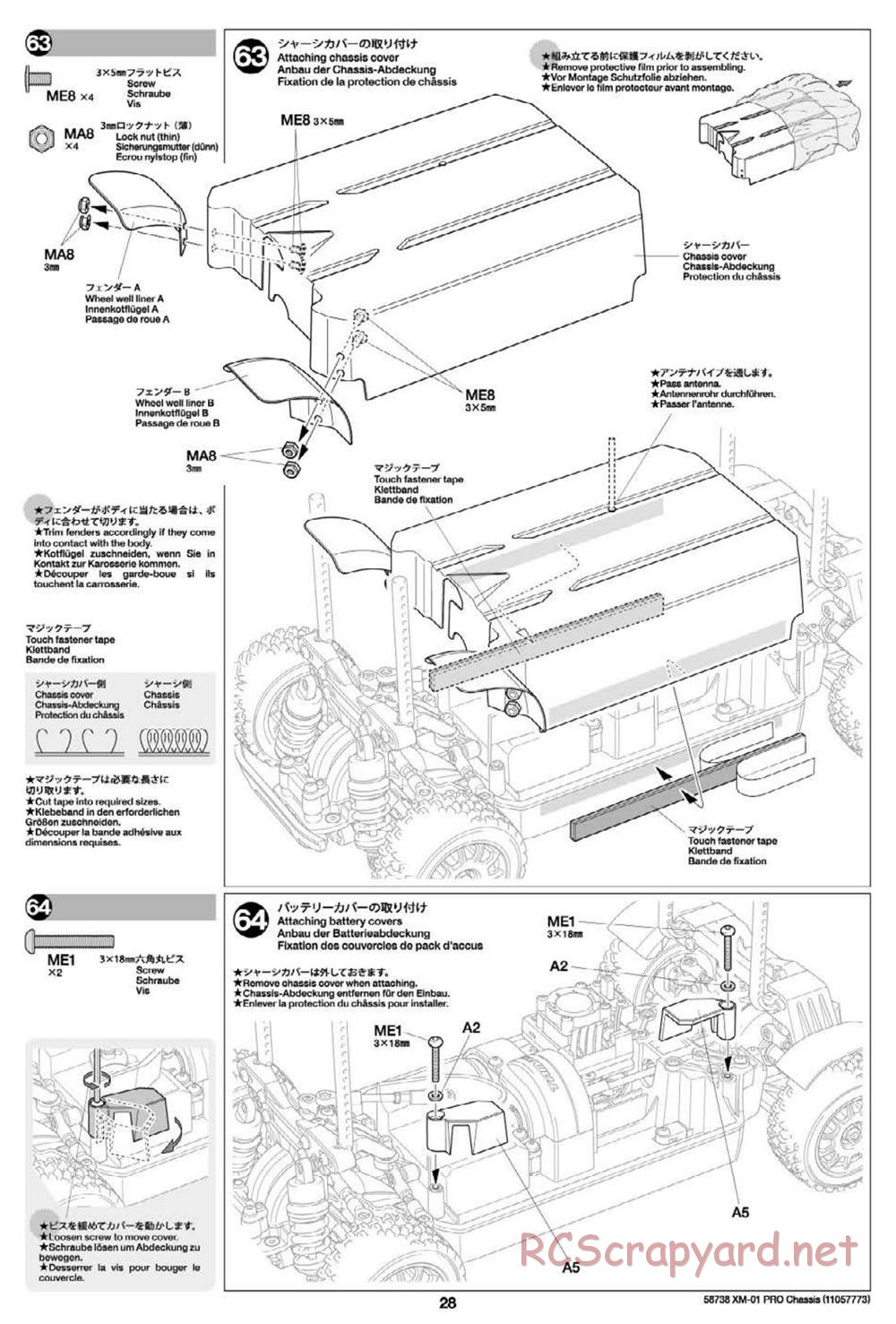 Tamiya - XM-01 Pro Chassis - Manual - Page 28