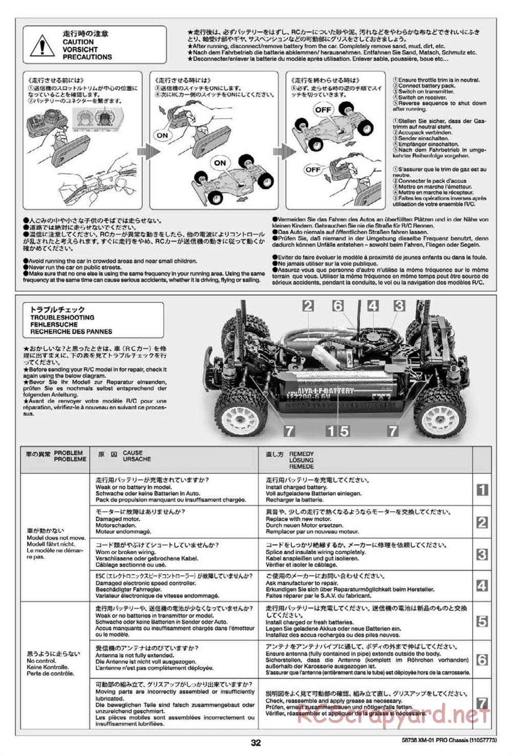 Tamiya - XM-01 Pro Chassis - Manual - Page 32