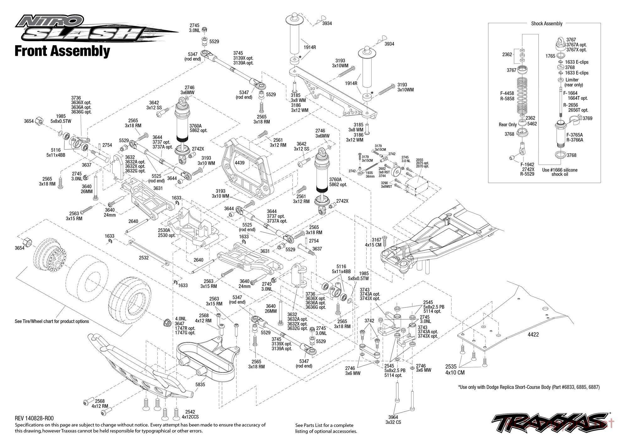 Traxxas - Nitro Slash (2014) - Exploded Views - Page 2