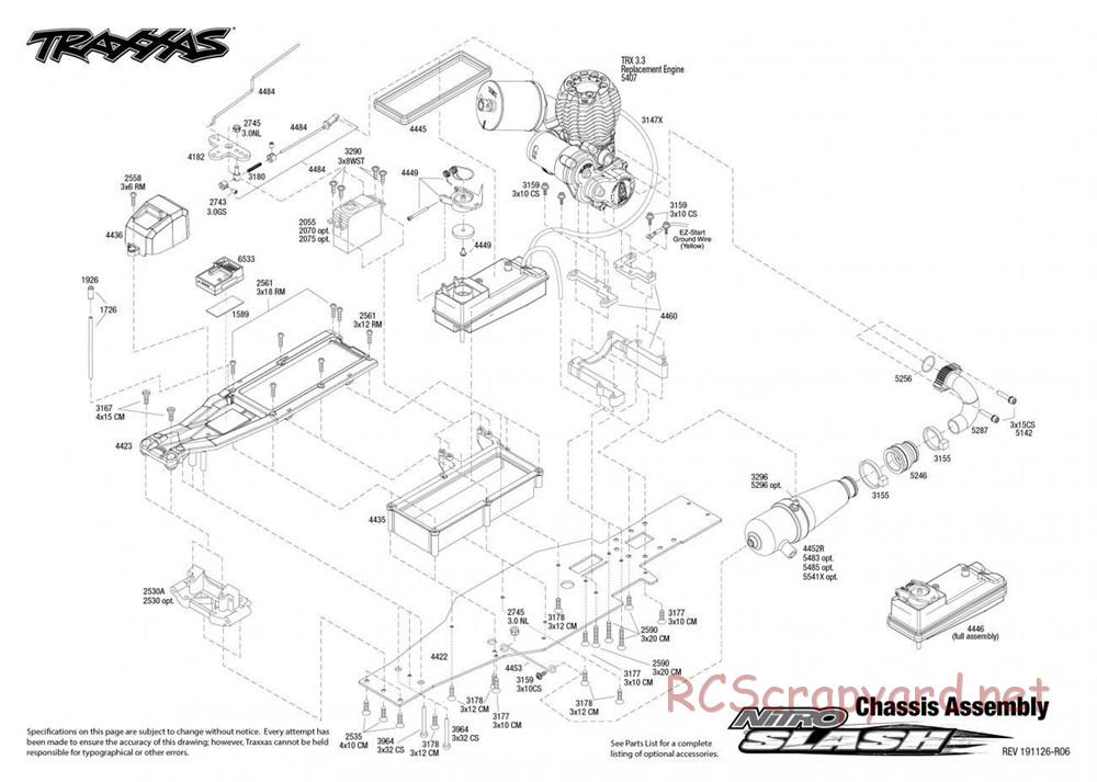 Traxxas - Nitro Slash TSM (2015) - Exploded Views - Page 1