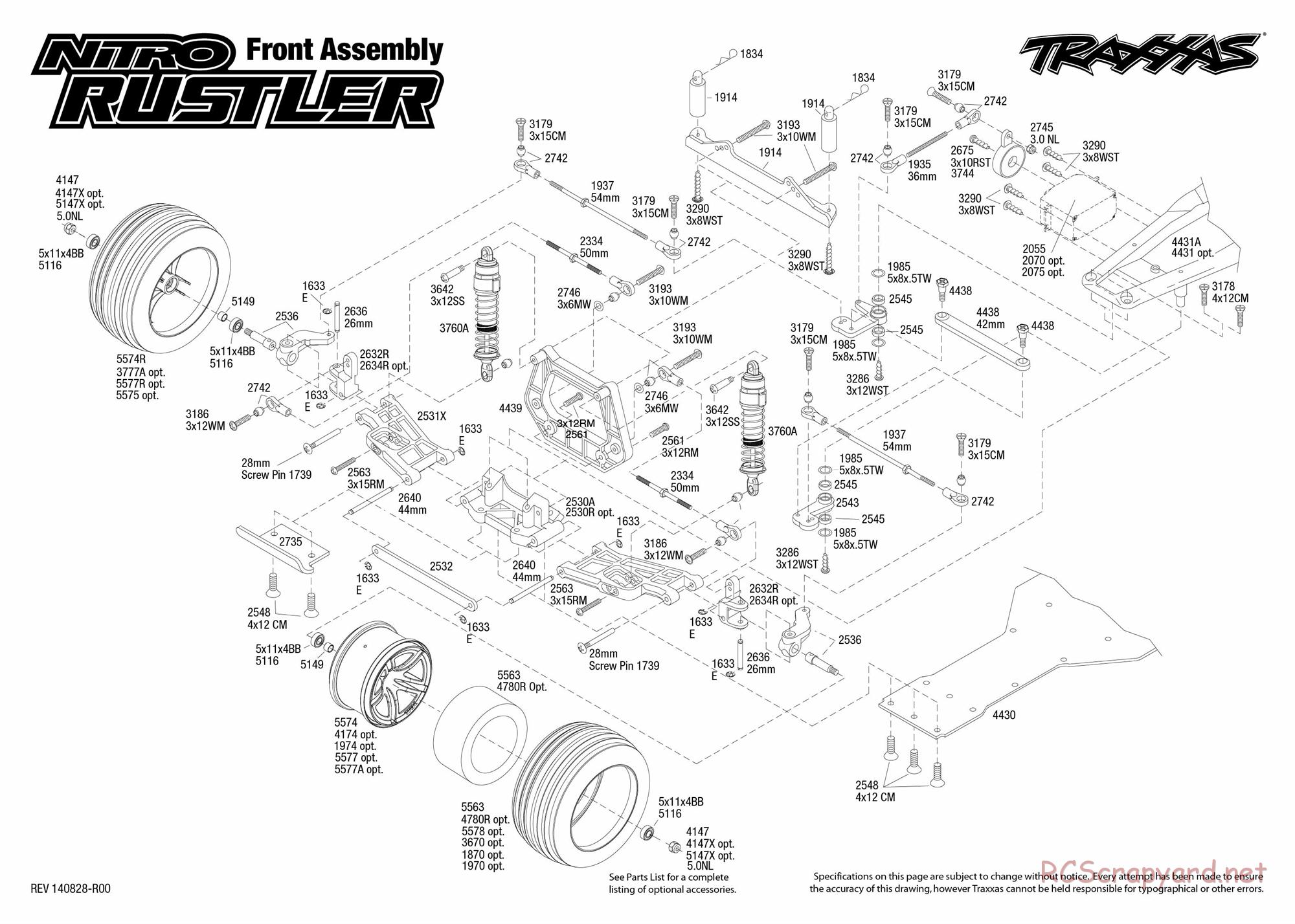 Traxxas - Nitro Rustler (2015) - Exploded Views - Page 2