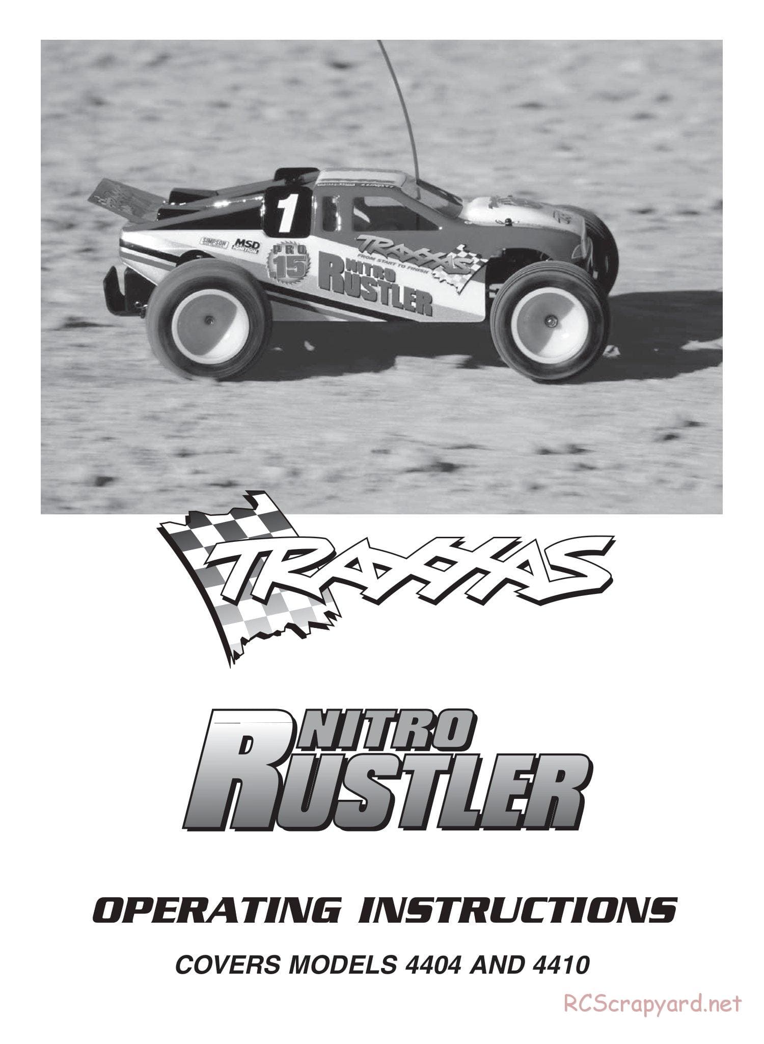 Traxxas - Nitro Rustler - Manual - Page 1