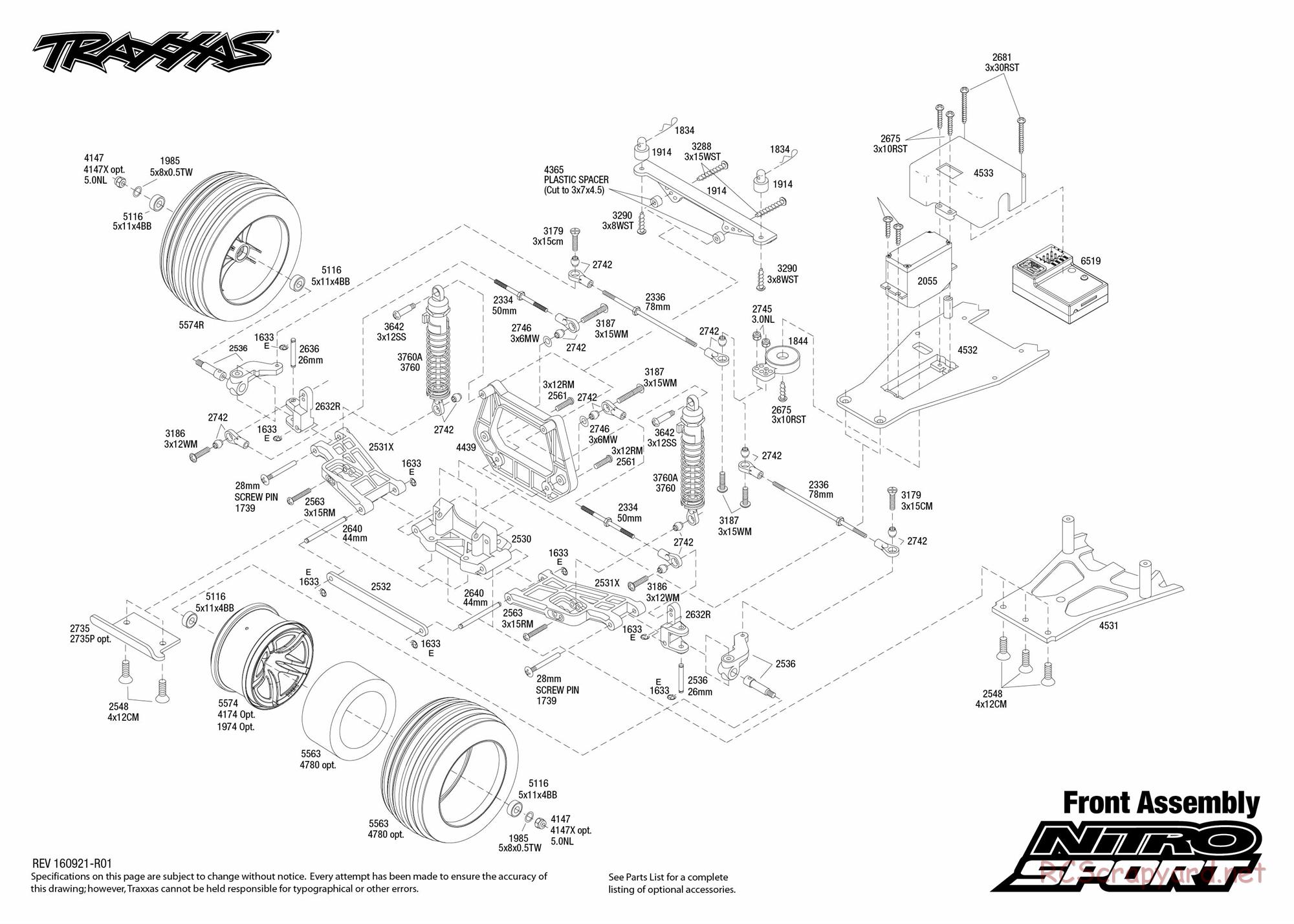 Traxxas - Nitro Sport (2015) - Exploded Views - Page 2