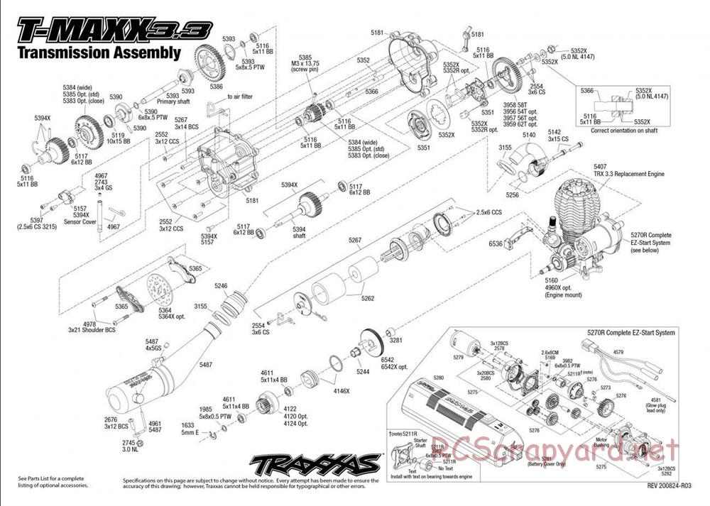 Traxxas - T-Maxx 3.3 TSM - Exploded Views - Page 5