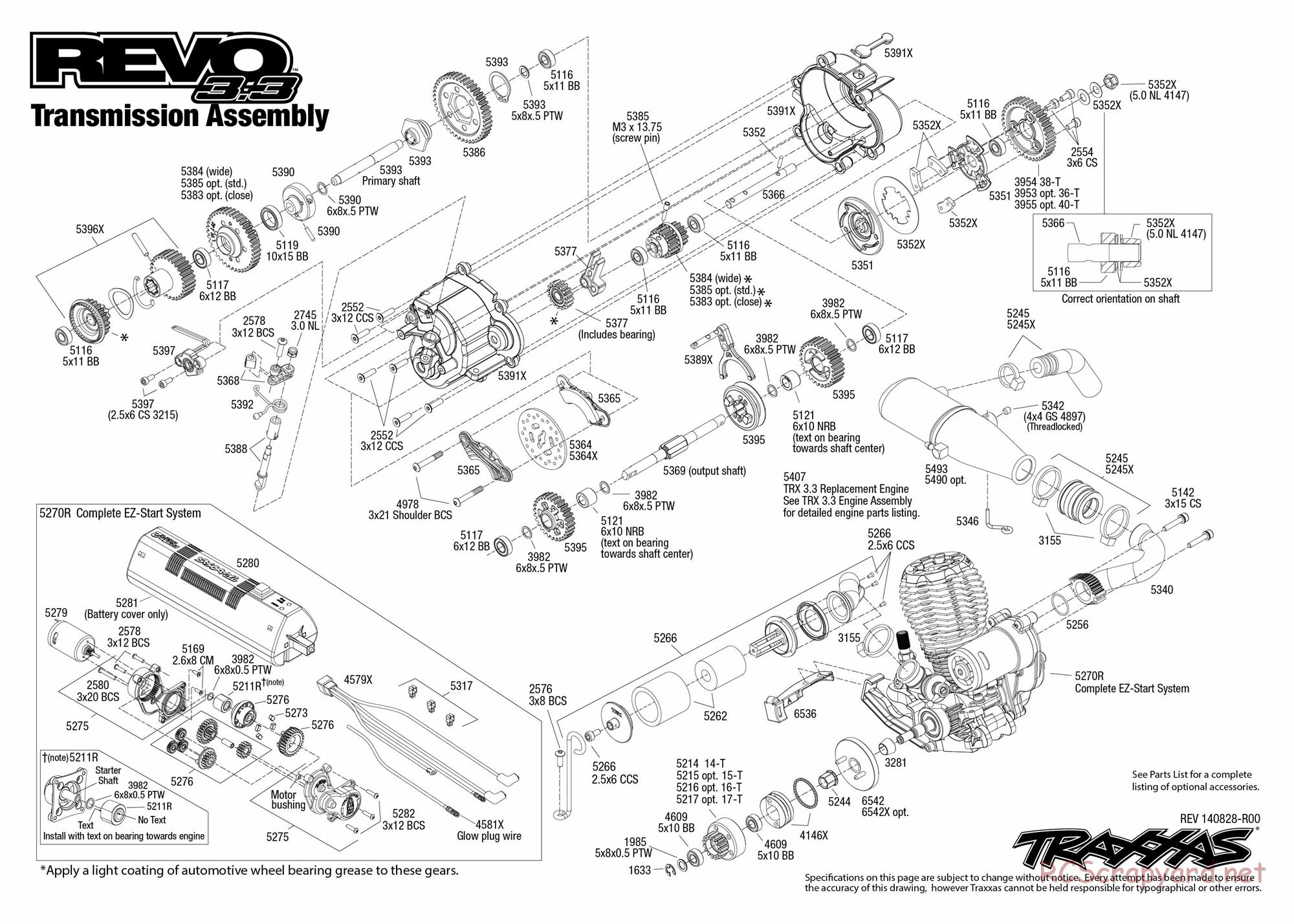 Traxxas - Revo 3.3 (2015) - Exploded Views - Page 5