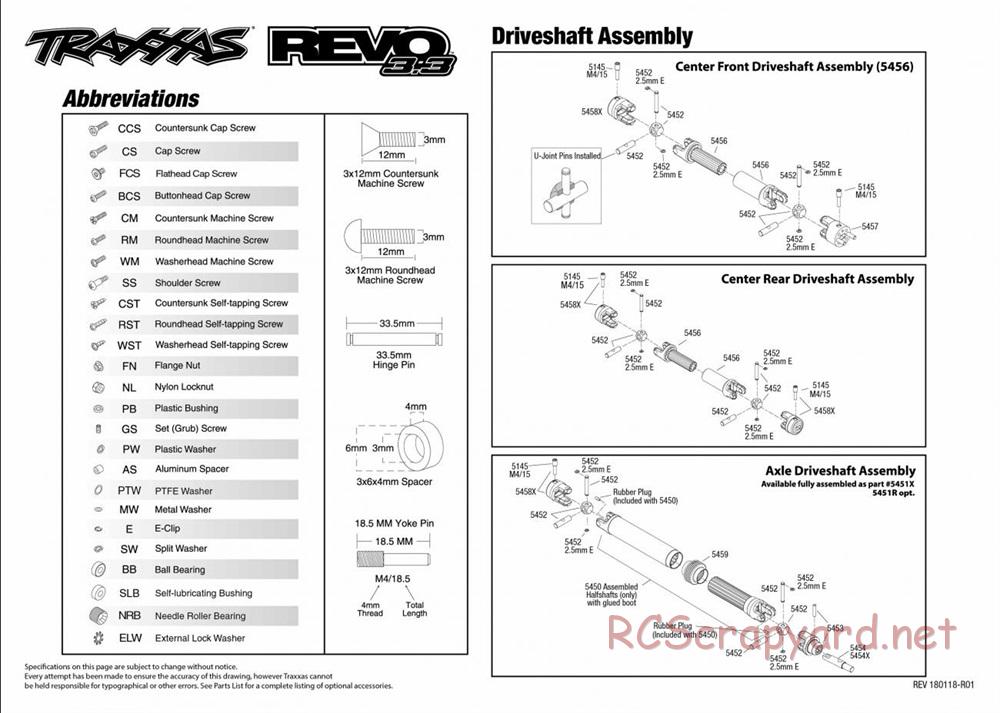 Traxxas - Revo 3.3 TSM - Exploded Views - Page 4