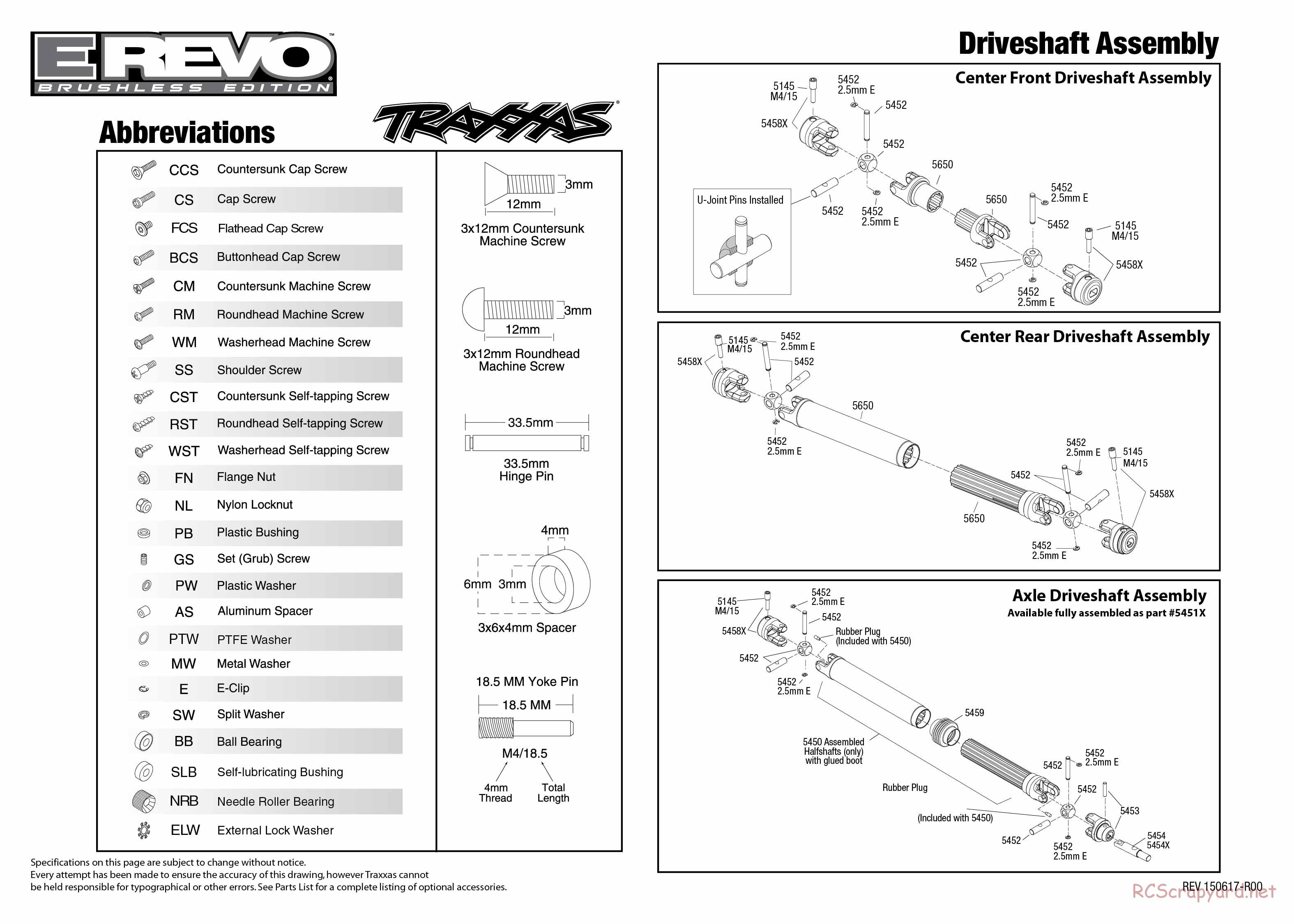 Traxxas - E-Revo Brushless TSM - Exploded Views - Page 5