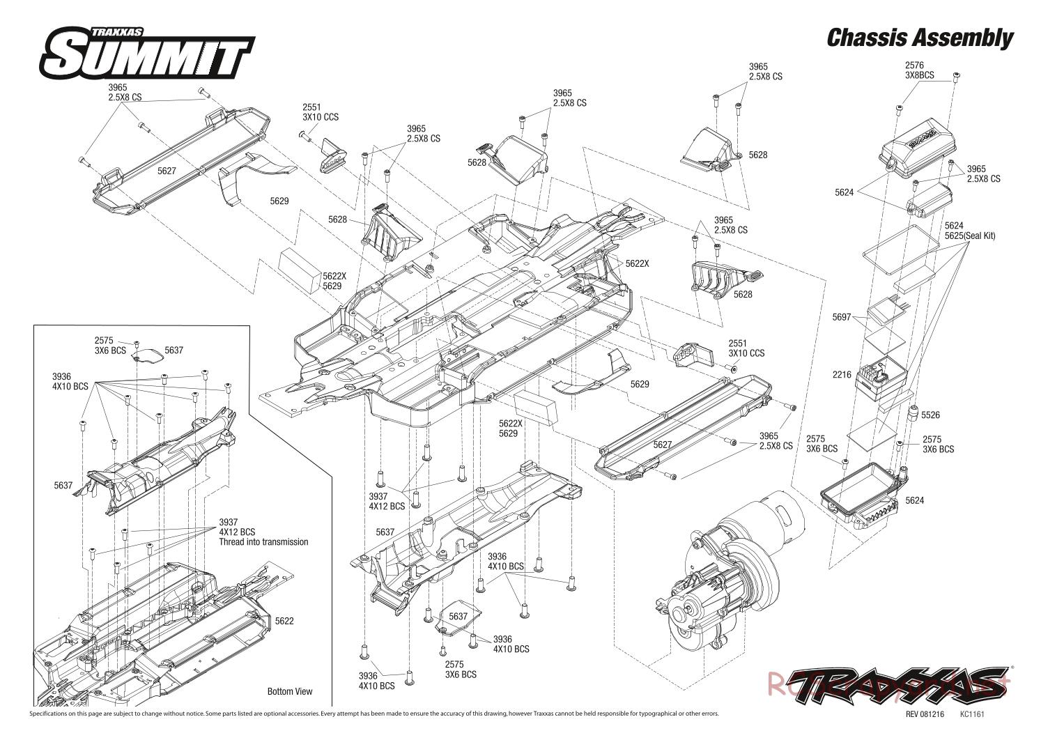 Traxxas - Summit (2009) - Exploded Views - Page 1