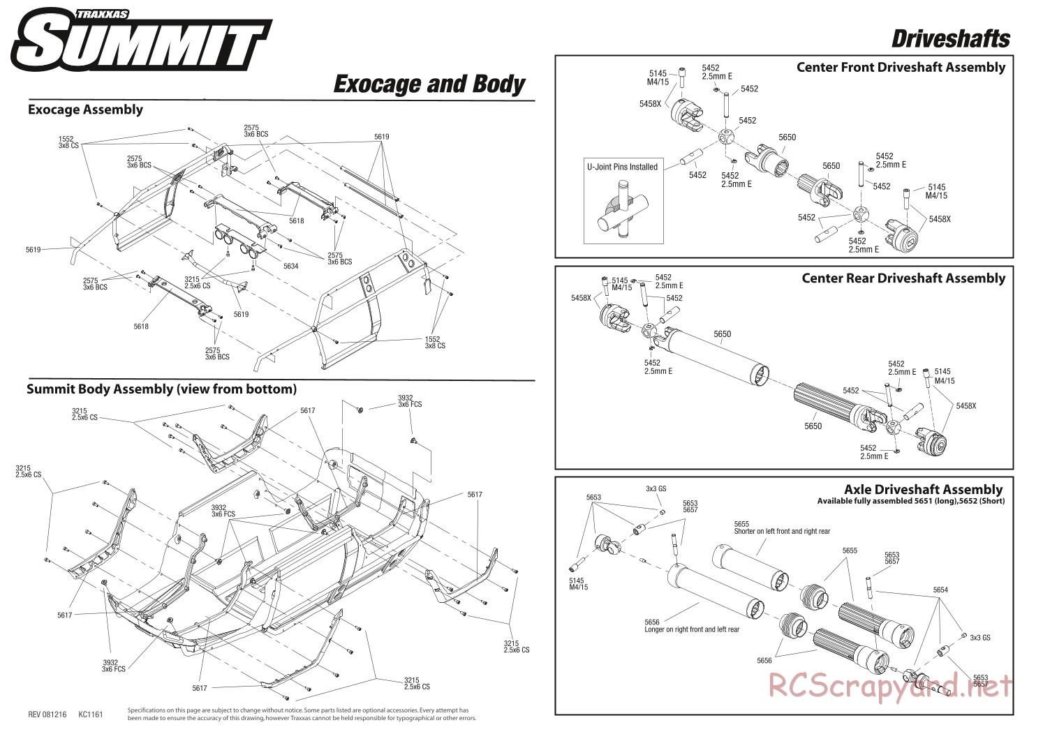 Traxxas - Summit (2009) - Exploded Views - Page 4