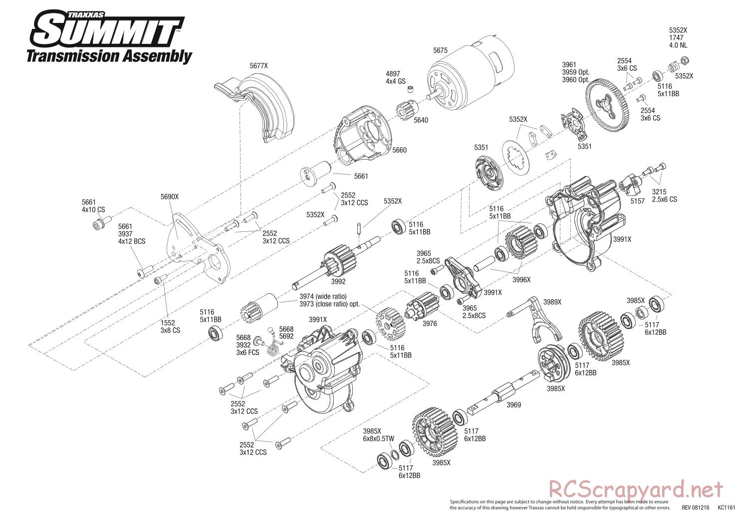 Traxxas - Summit (2009) - Exploded Views - Page 6