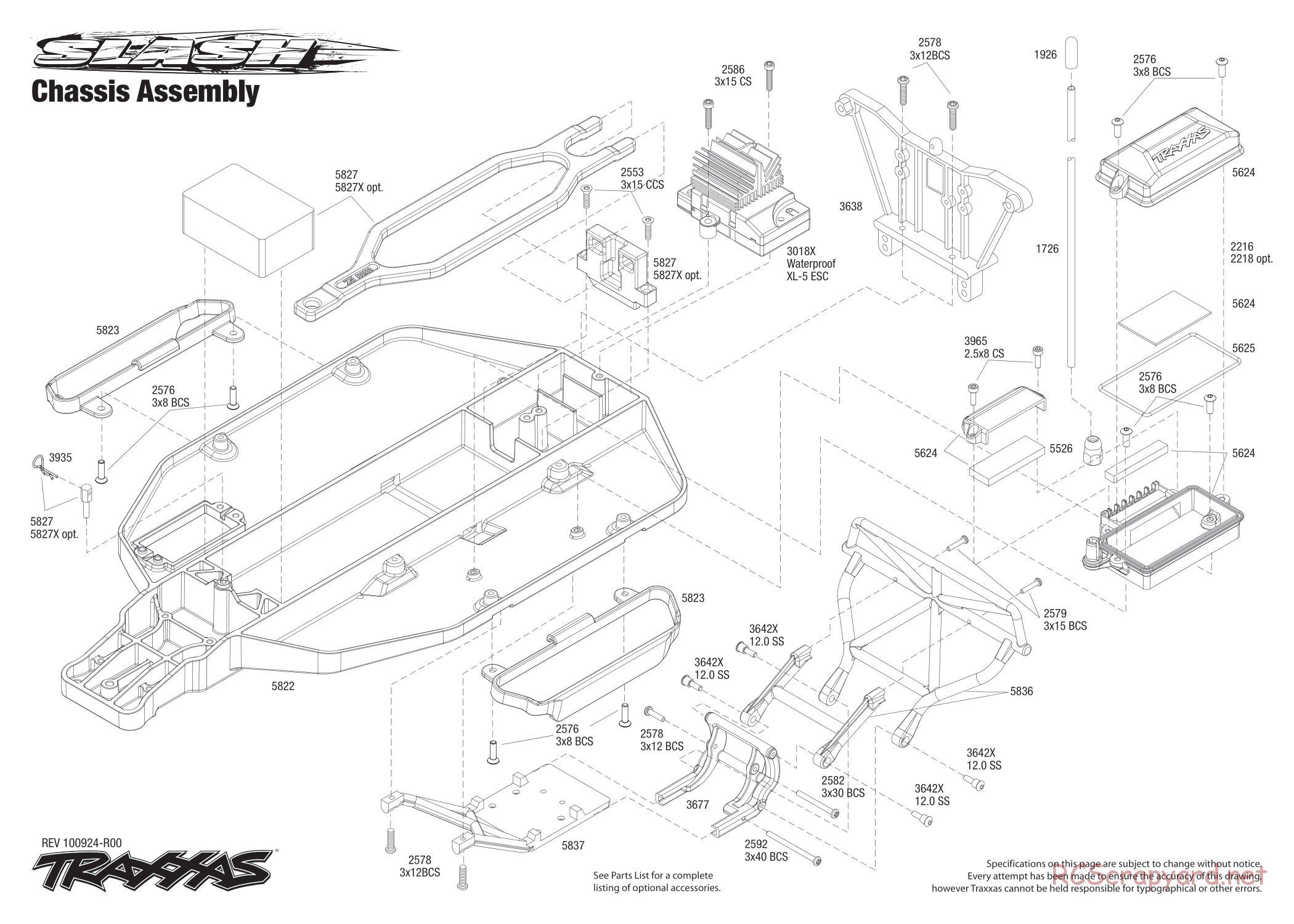 Traxxas - Slash 2WD (2011) - Exploded Views - Page 2