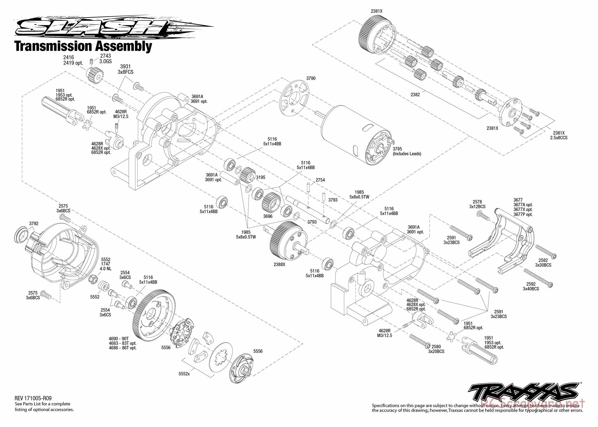 Traxxas - Slash 2WD - Exploded Views - Page 5