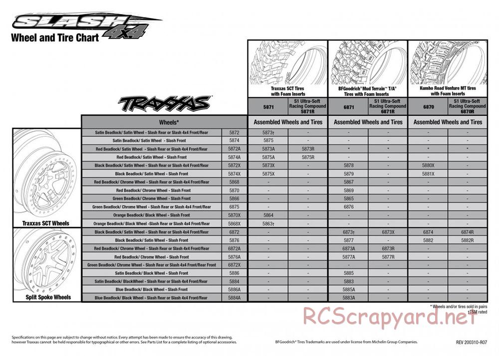 Traxxas - Slash 4x4 VXL - Exploded Views - Page 6