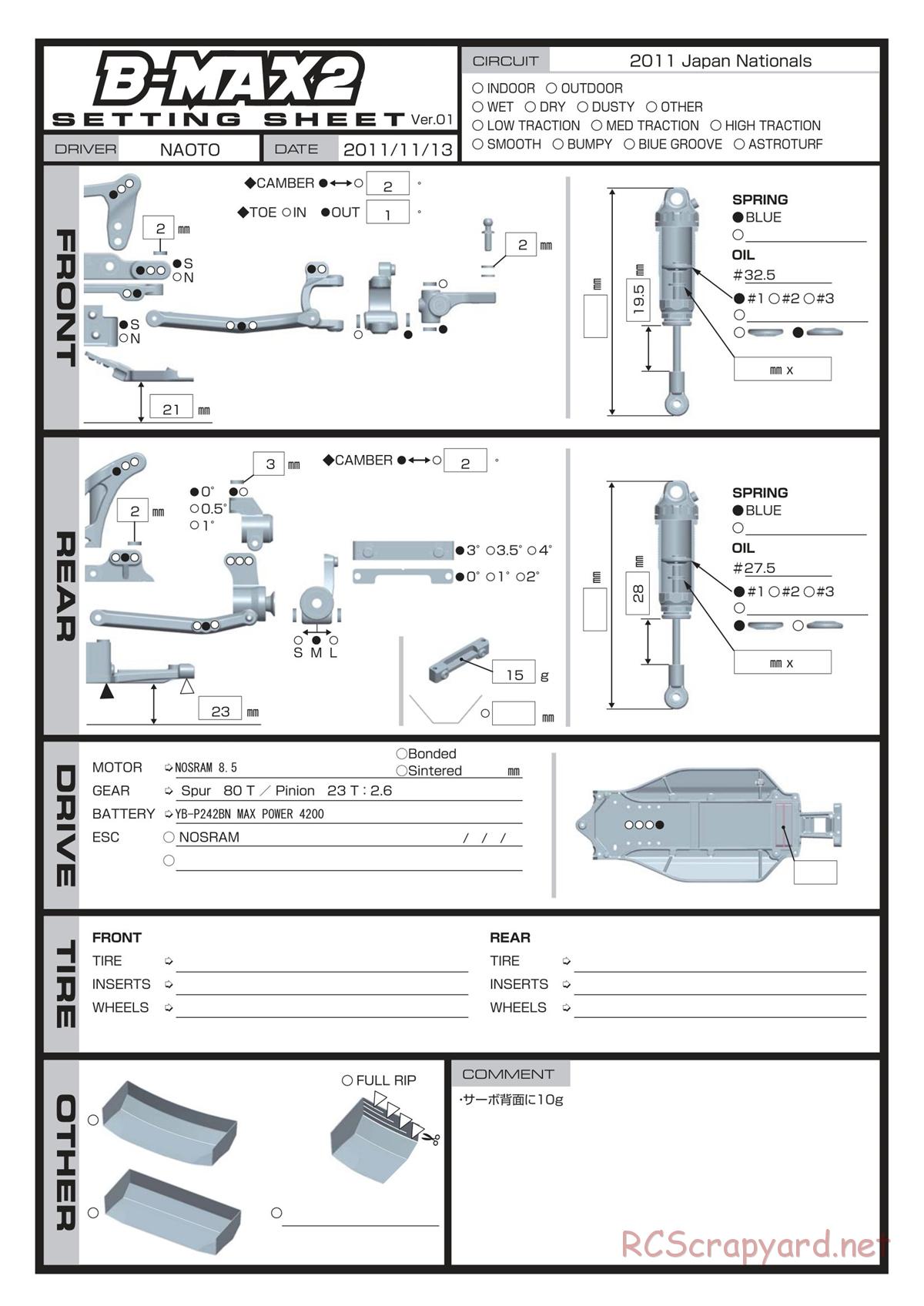 Yokomo - B-Max2 - Manual - Page 30