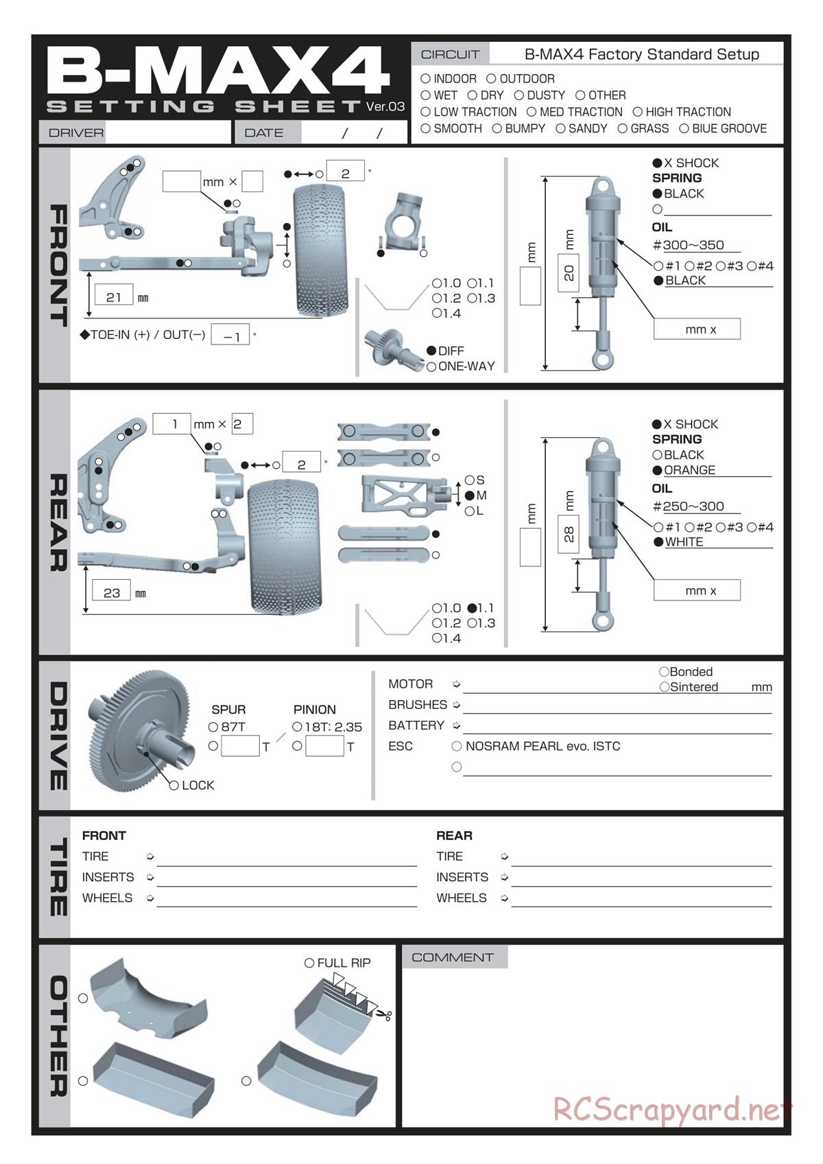 Yokomo - B-Max4 Factory - Manual - Page 30