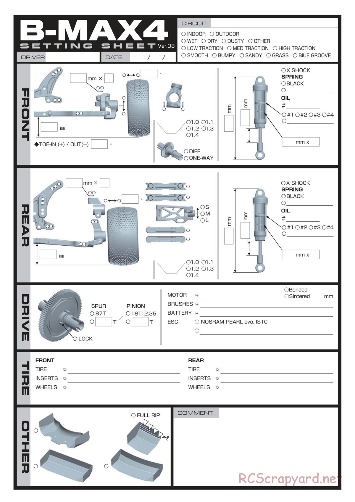 Yokomo - B-Max4 Factory - Manual - Page 31