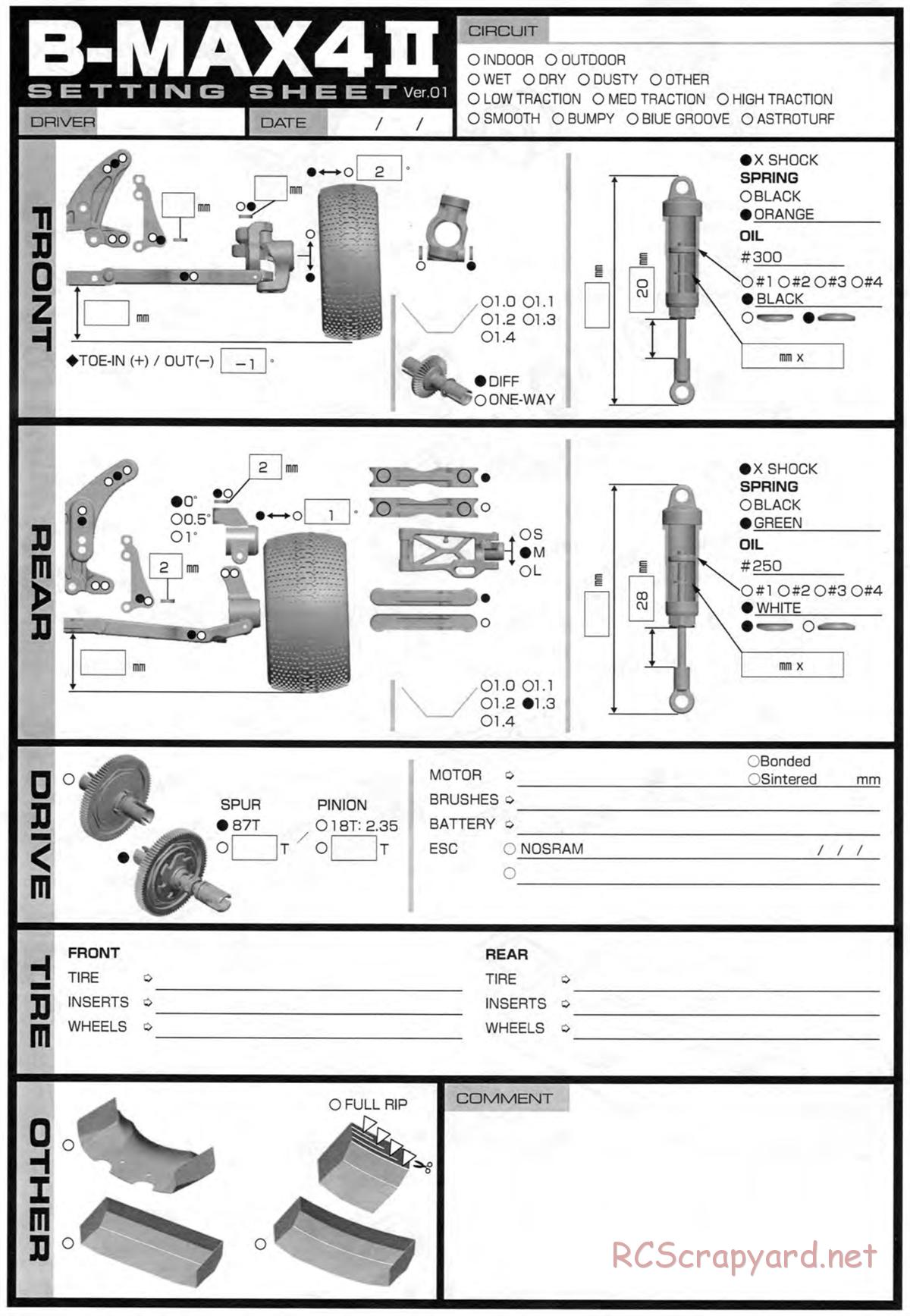 Yokomo - B-Max4 II World Spec - Manual - Page 30