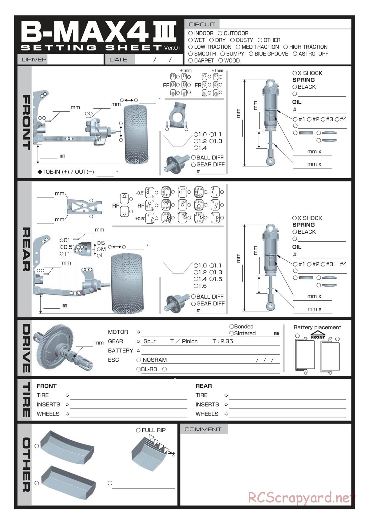 Yokomo - B-Max4 III - Manual - Page 29