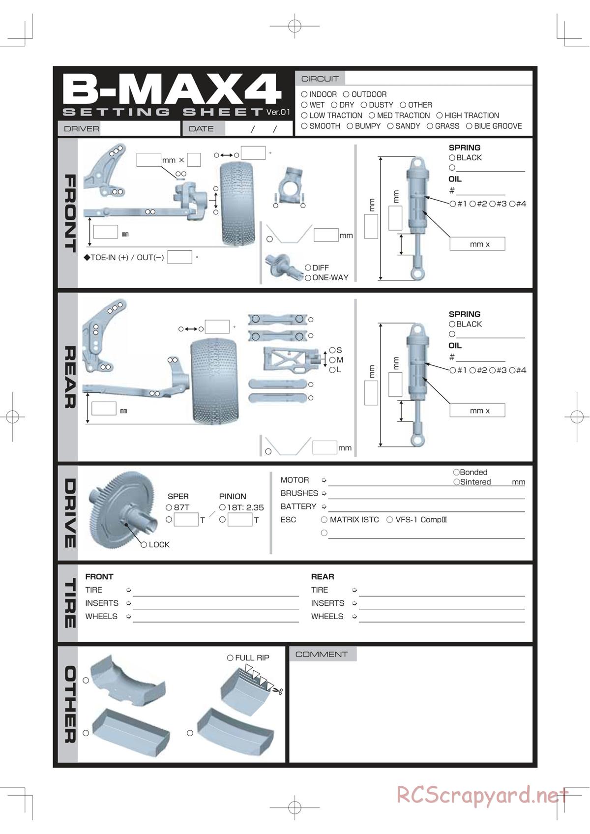 Yokomo - B-Max4 - Manual - Page 31