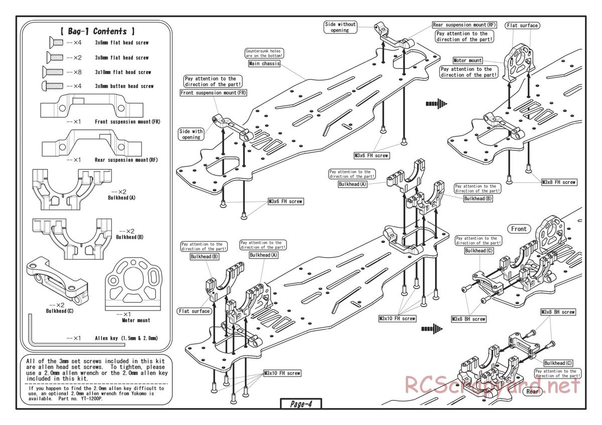 Yokomo - Drift Package DIB - Manual - Page 4