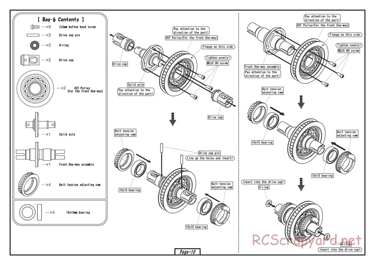 Yokomo - Drift Package DIB - Manual - Page 10