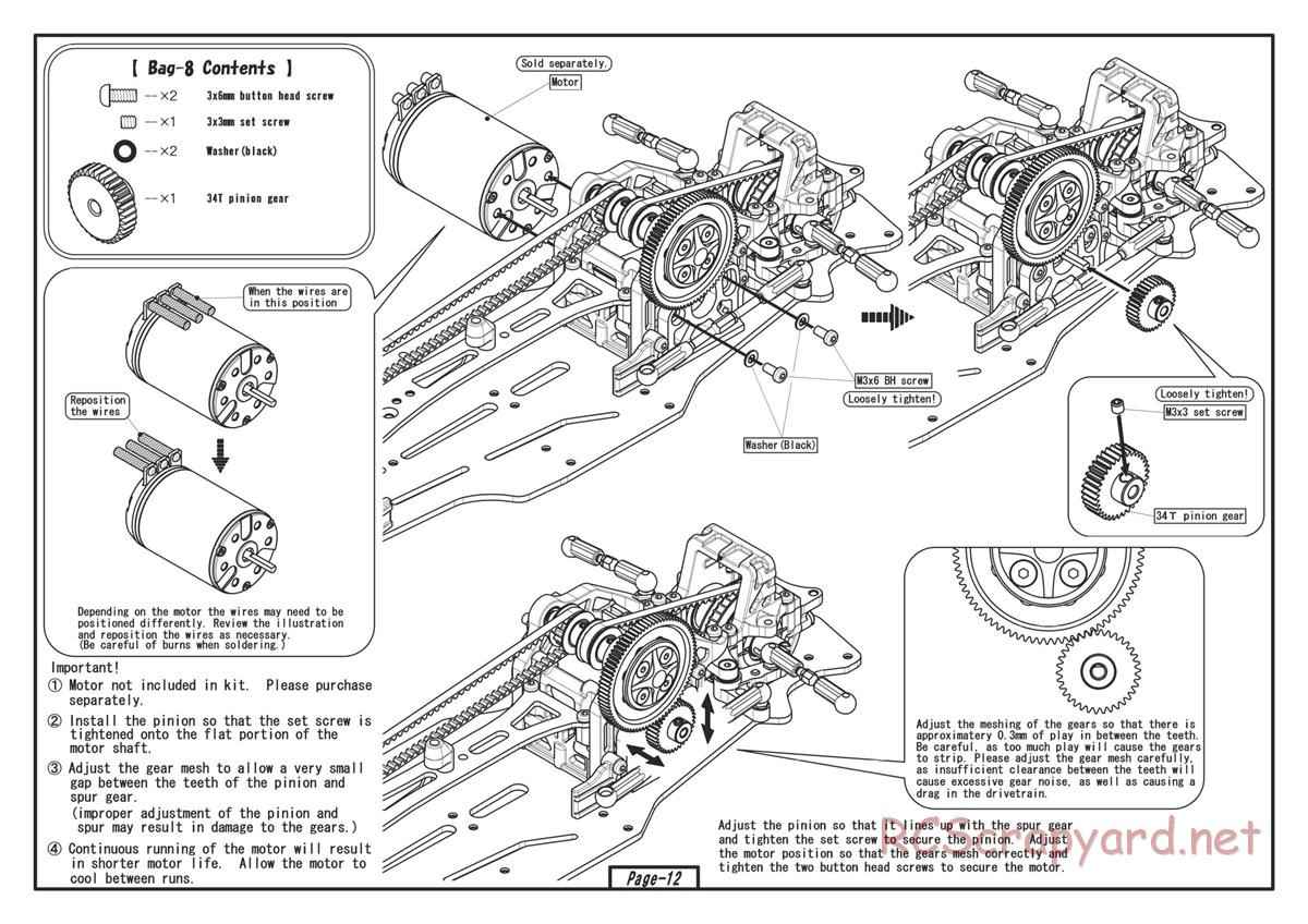 Yokomo - Drift Package DIB - Manual - Page 12