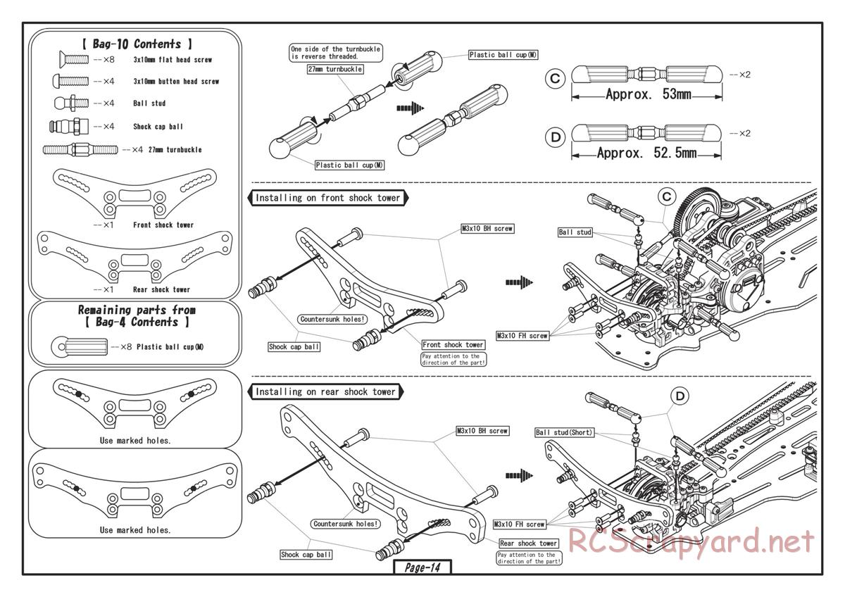 Yokomo - Drift Package DIB - Manual - Page 14