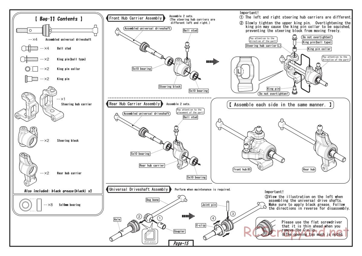 Yokomo - Drift Package DIB - Manual - Page 15