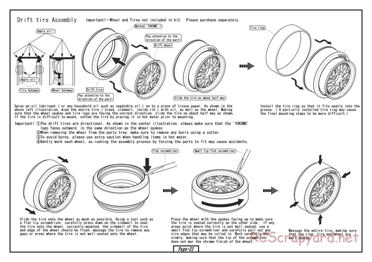 Yokomo - Drift Package DIB - Manual - Page 22