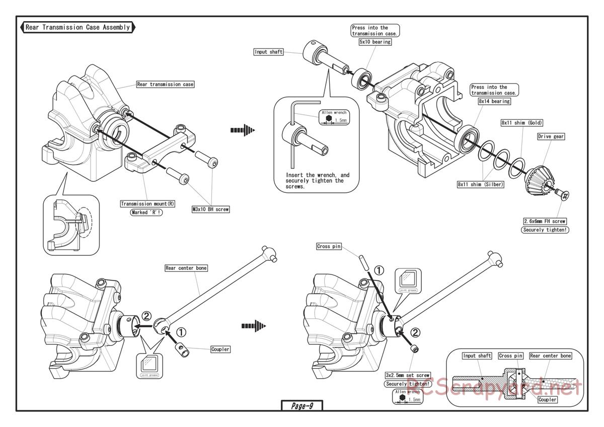 Yokomo - Drift Package DPM SSG - Manual - Page 9