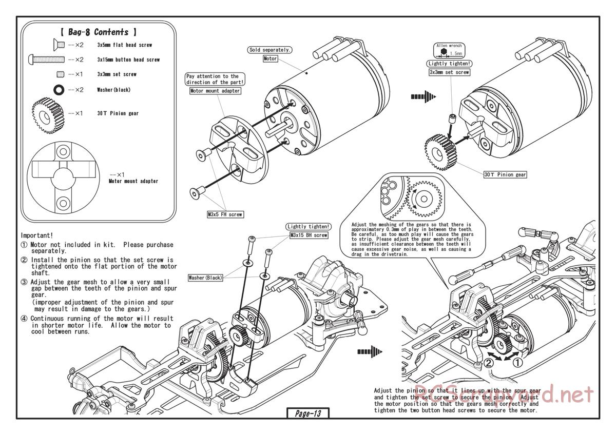 Yokomo - Drift Package DPM SSG - Manual - Page 13