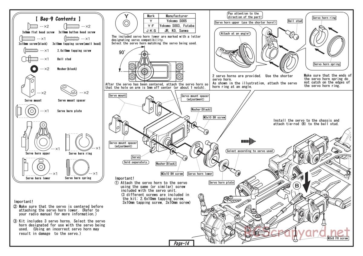 Yokomo - Drift Package DPM SSG - Manual - Page 14