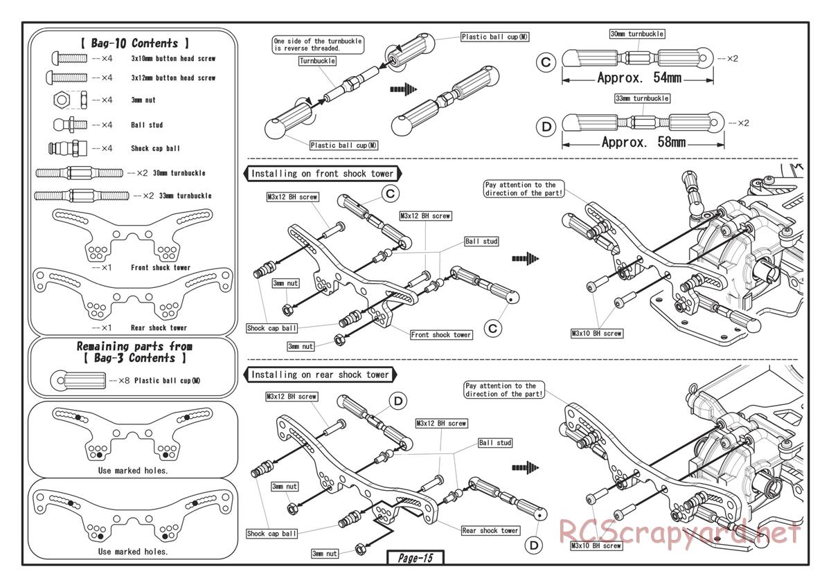 Yokomo - Drift Package DPM SSG - Manual - Page 15