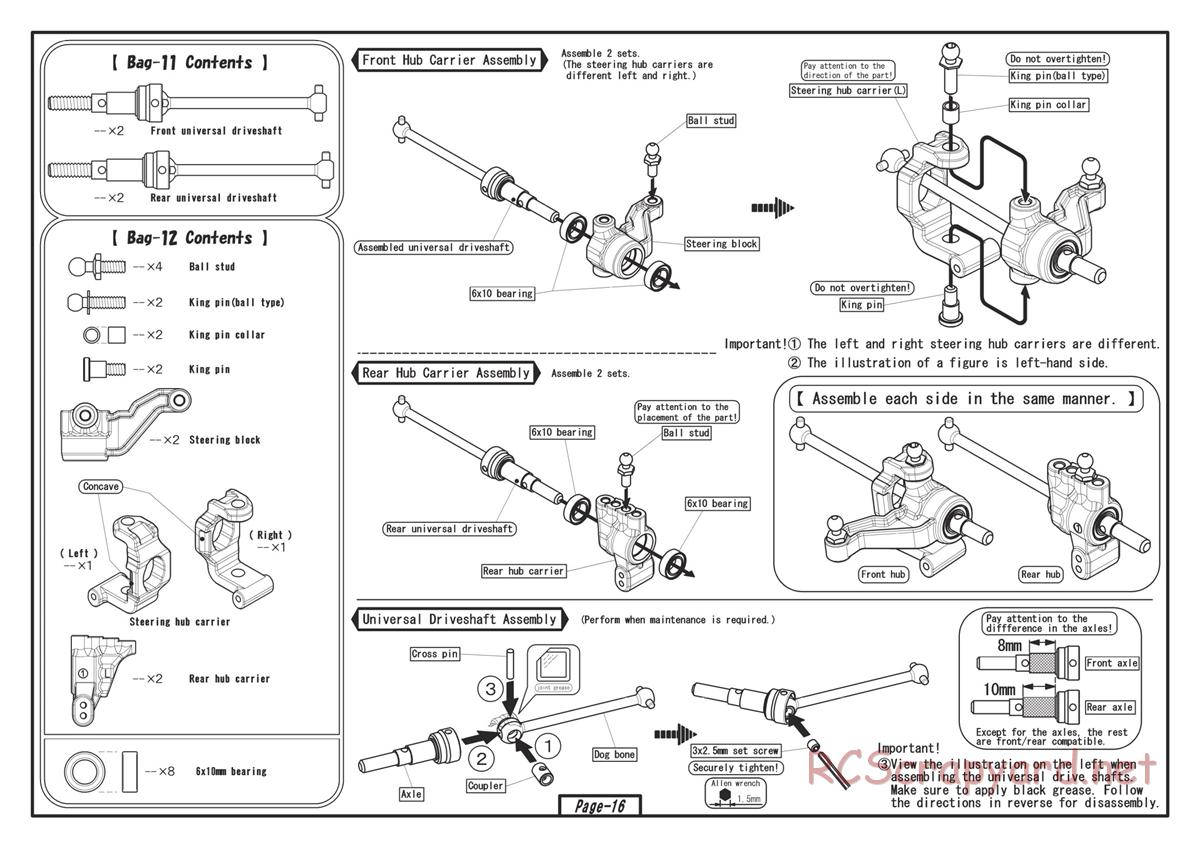 Yokomo - Drift Package DPM SSG - Manual - Page 16