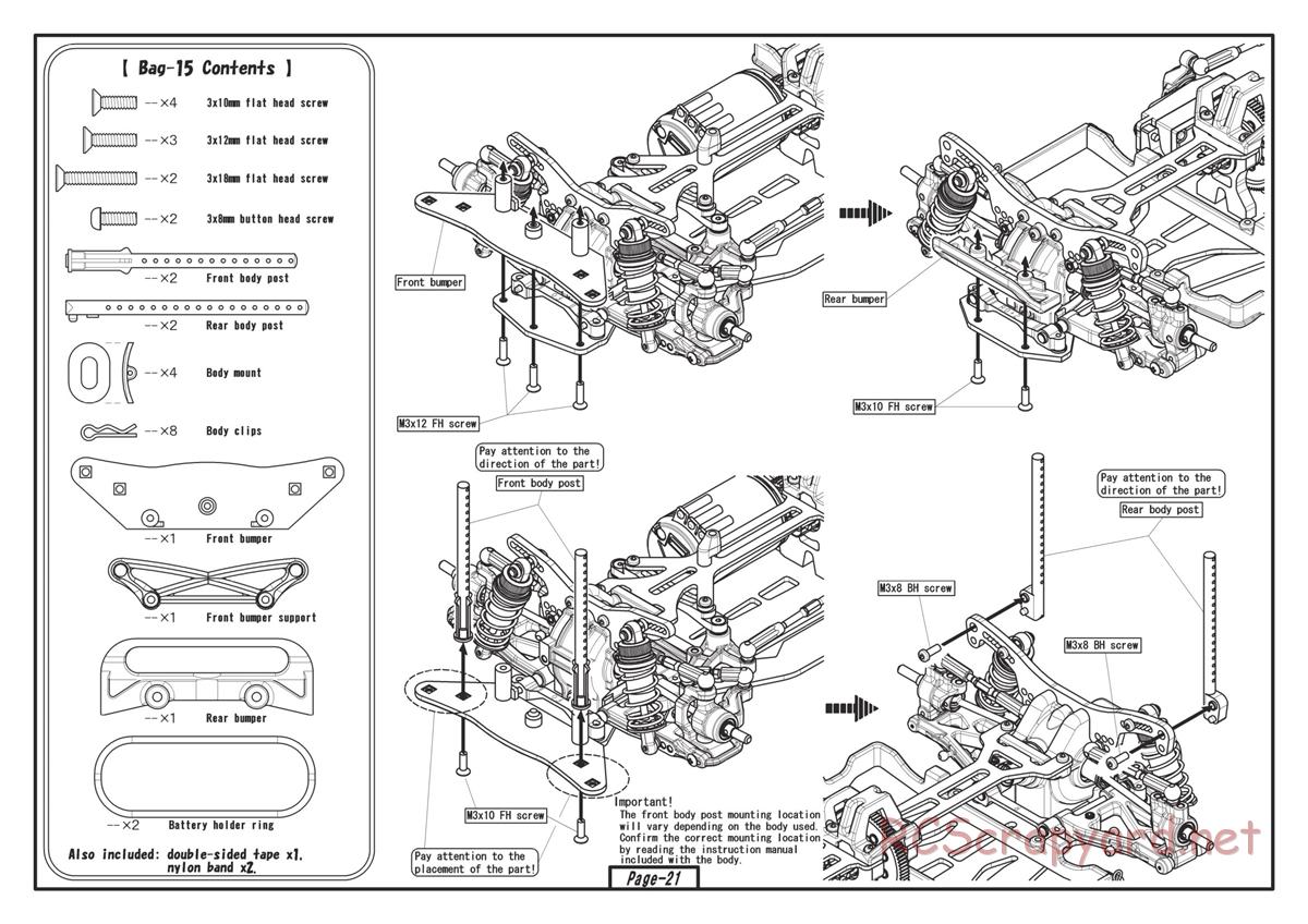 Yokomo - Drift Package DPM SSG - Manual - Page 21