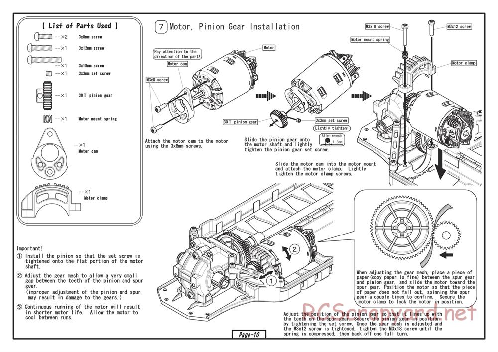 Yokomo - Drift Racer - Manual - Page 10