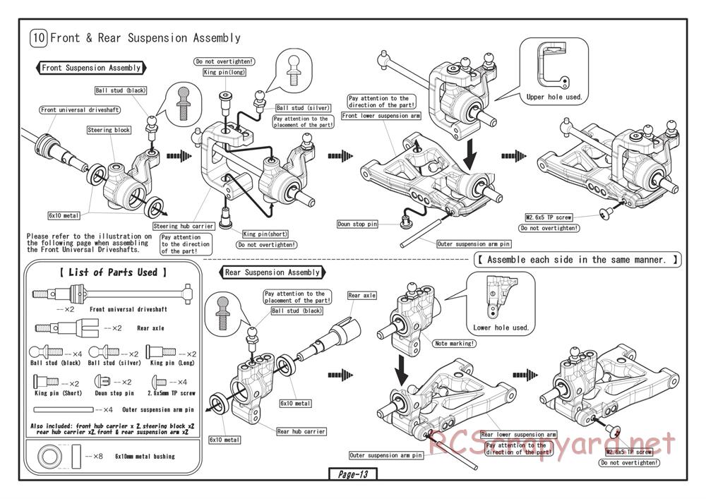 Yokomo - Drift Racer - Manual - Page 13