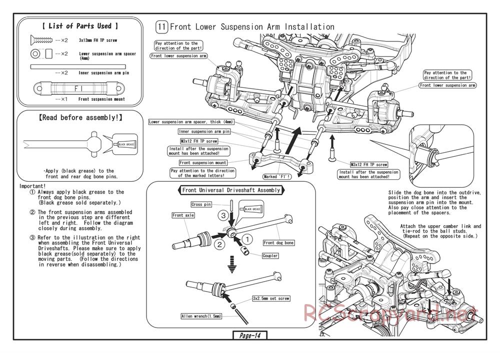 Yokomo - Drift Racer - Manual - Page 14