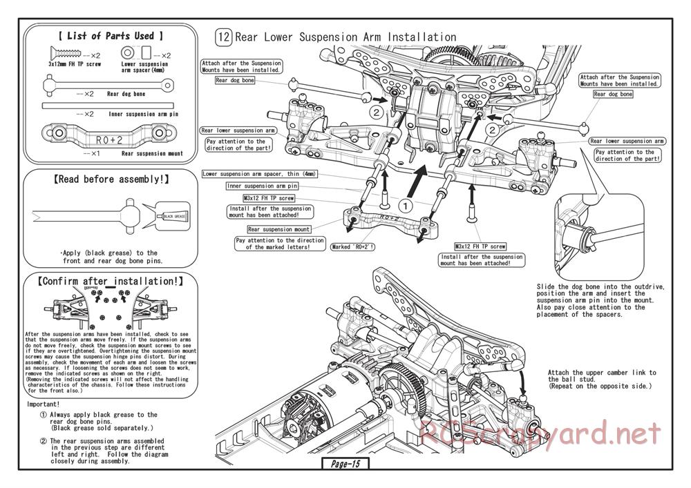 Yokomo - Drift Racer - Manual - Page 15