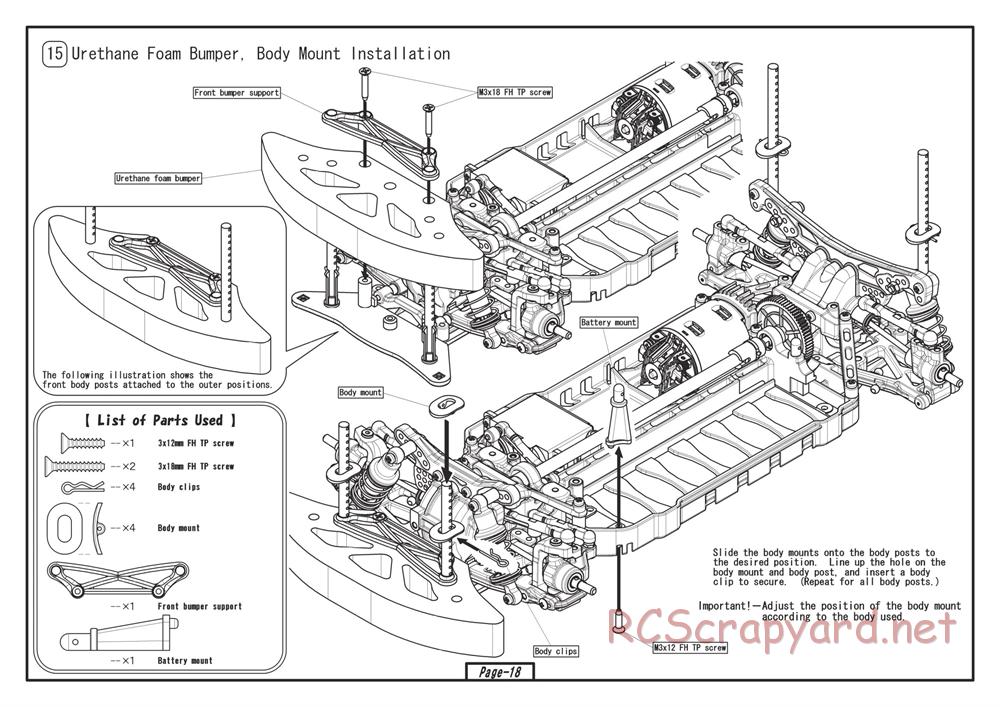 Yokomo - Drift Racer - Manual - Page 18