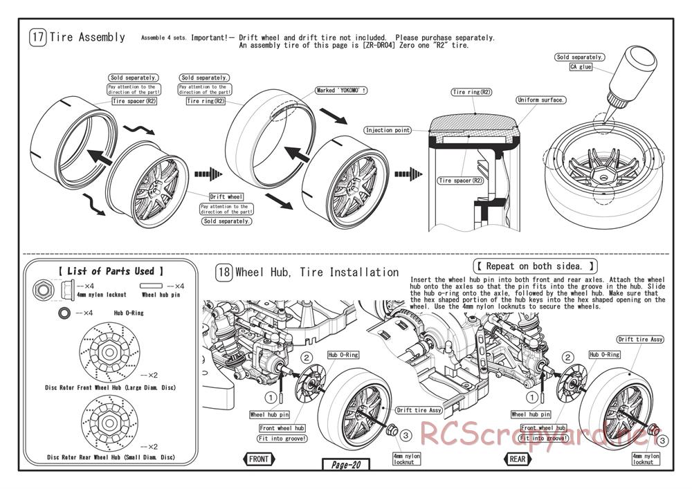 Yokomo - Drift Racer - Manual - Page 20