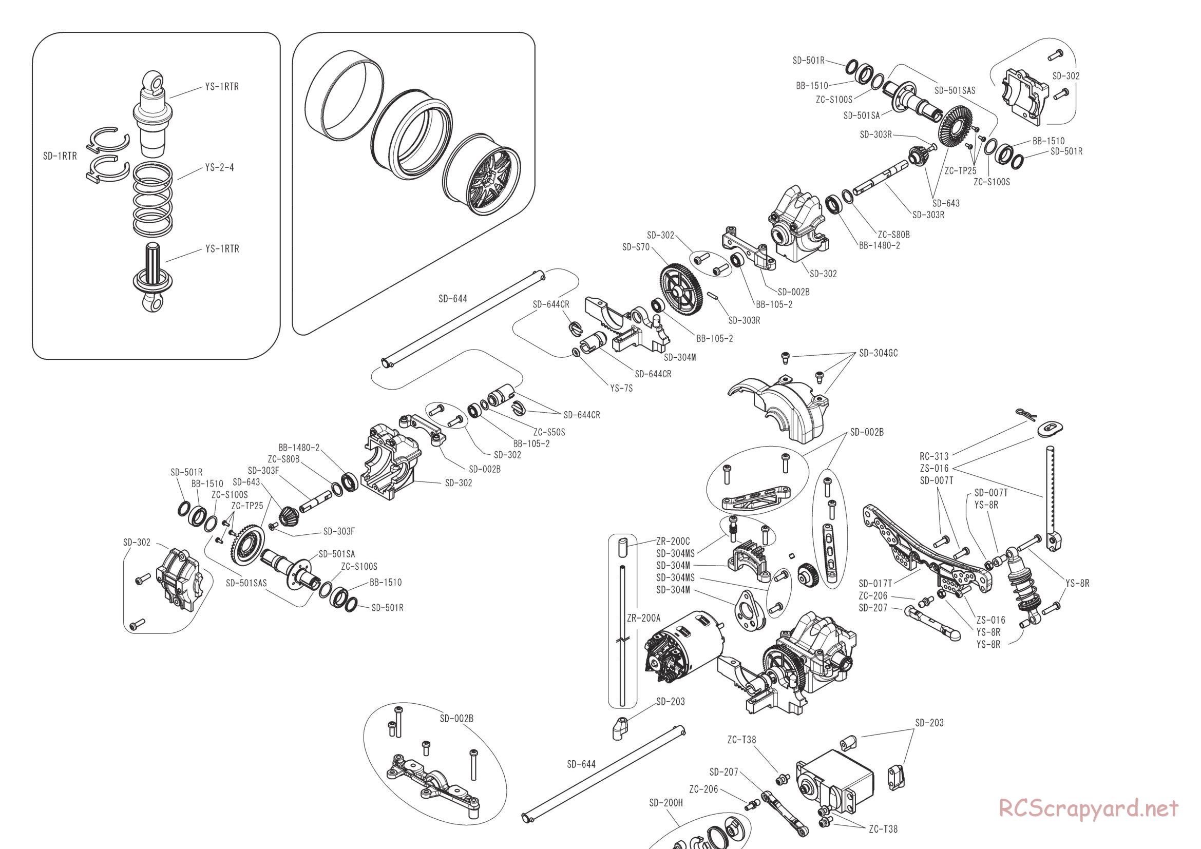 Yokomo - Drift Racer - Exploded View - Page 23