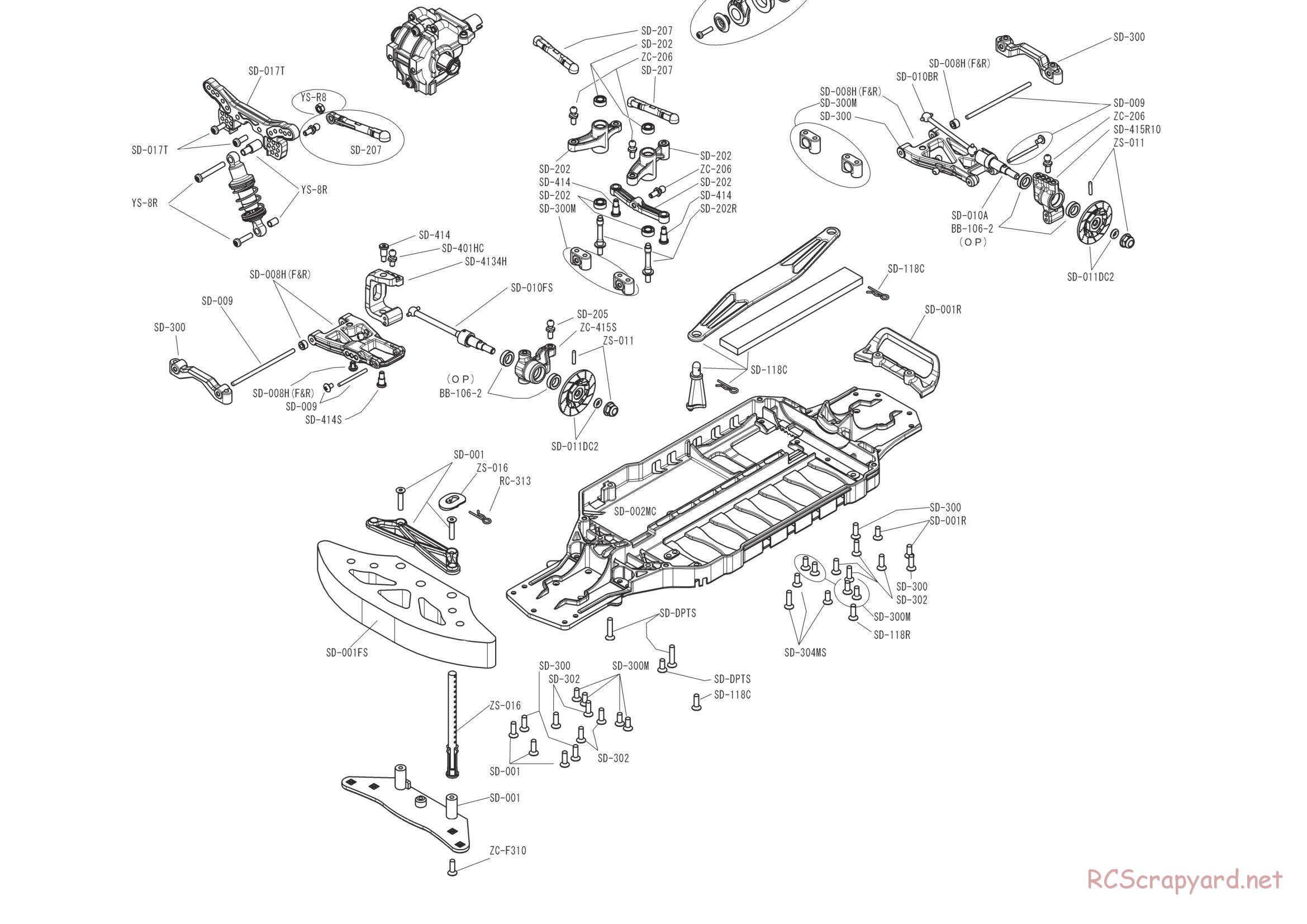 Yokomo - Drift Racer - Exploded View - Page 24