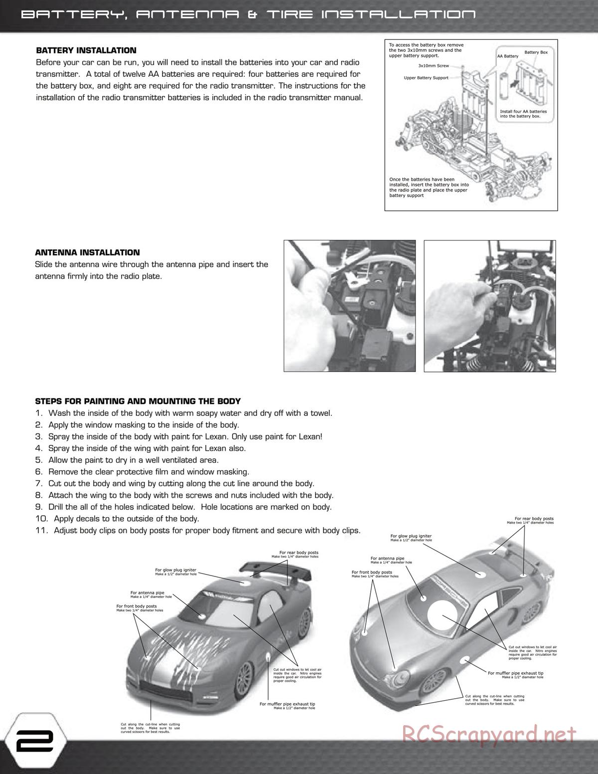 Yokomo - GT-4 - Manual - Page 2